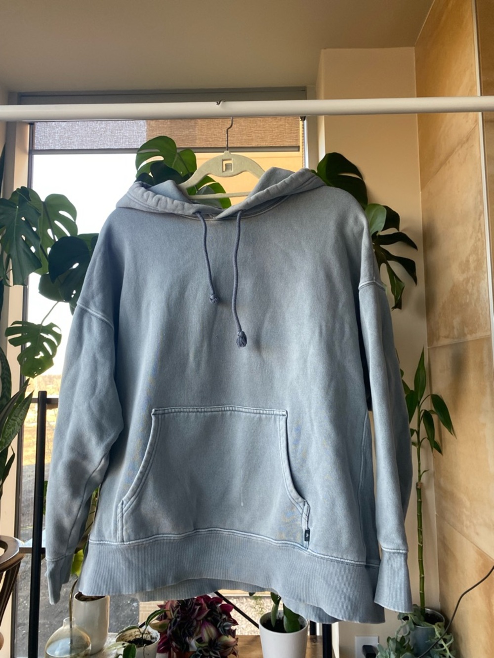 TNA Aritzia Sweat Fleece Blue Hoodie